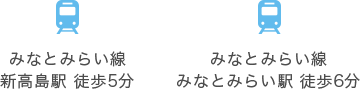 みなとみらい線 新高島駅 徒歩5分 みなとみらい線 みなとみらい駅 徒歩6分