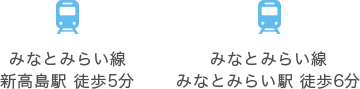 みなとみらい線 新高島駅 徒歩5分 みなとみらい線 みなとみらい駅 徒歩6分